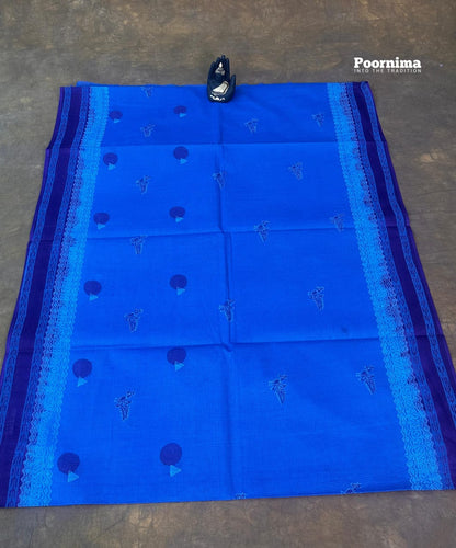 ROYAL BLUE AND VOILET COLUR COMBINATION MUNGFA CVOTTON