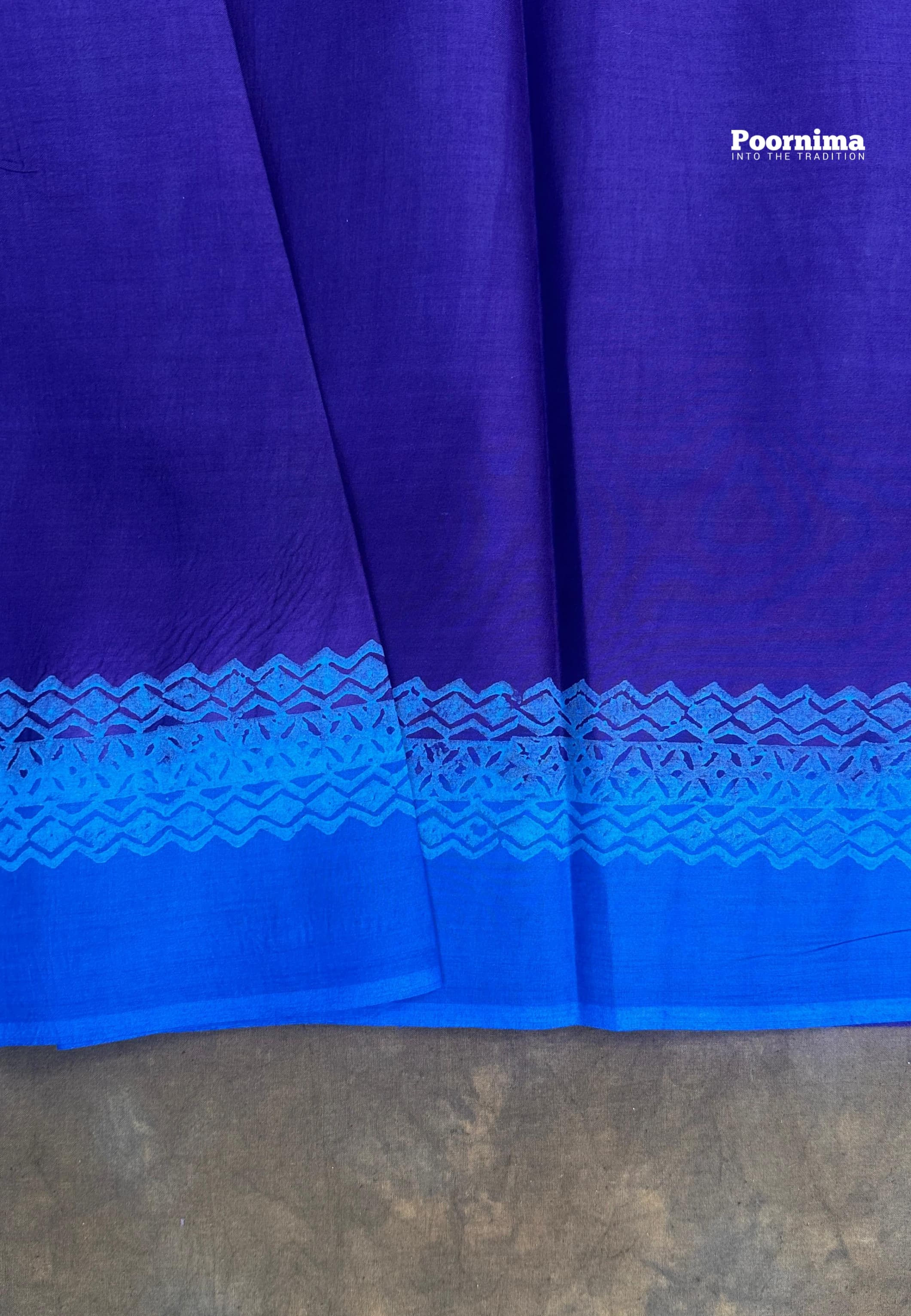 ROYAL BLUE AND VOILET COLUR COMBINATION MUNGFA CVOTTON
