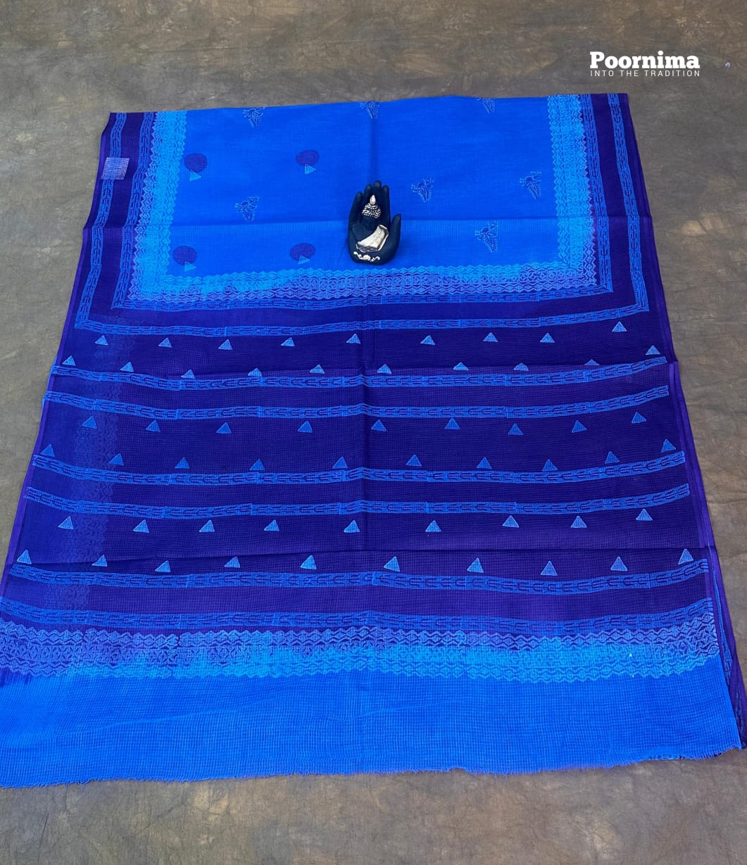 ROYAL BLUE AND VOILET COLUR COMBINATION MUNGFA CVOTTON