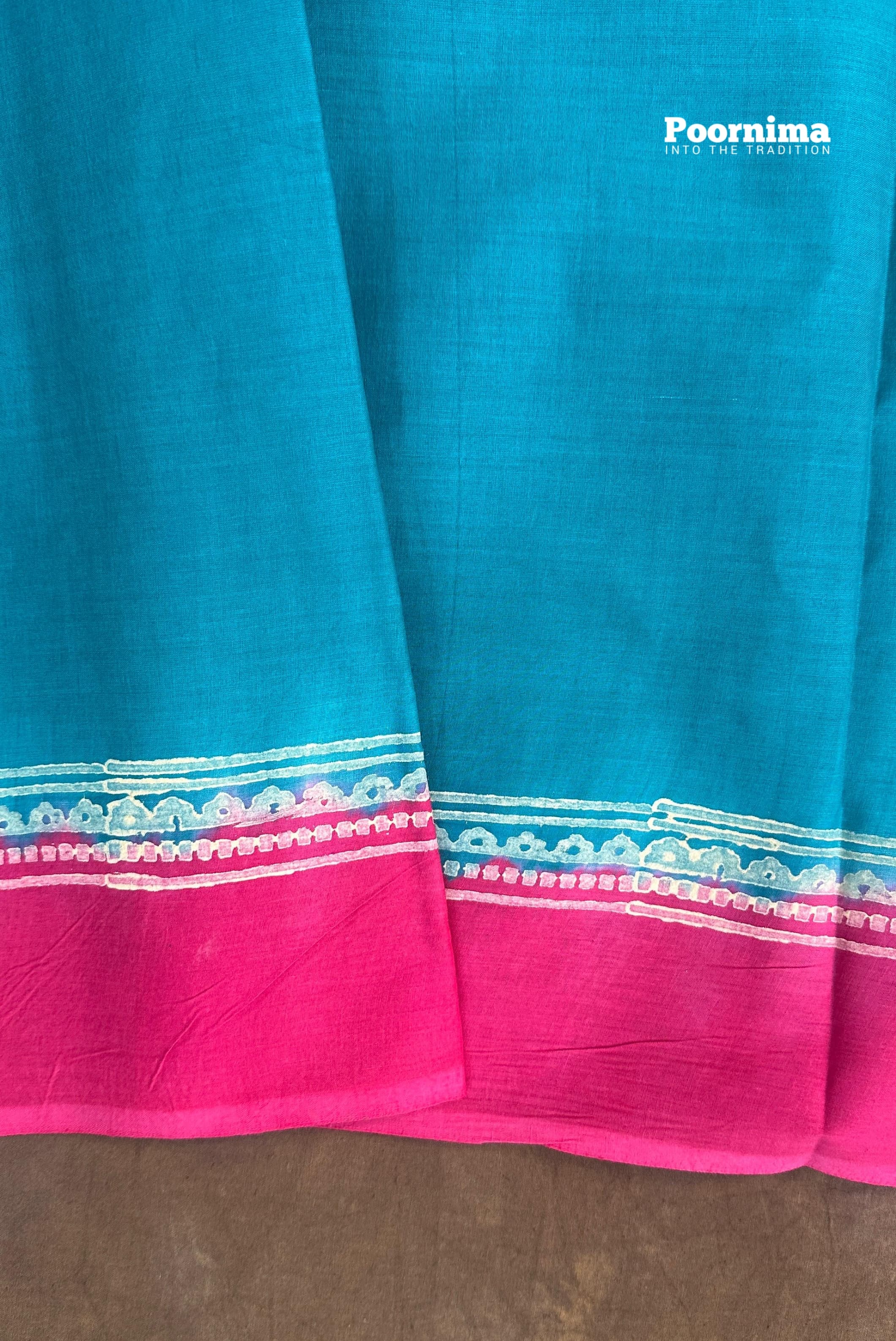 PINK AND BOTTLE GREEN COLOUR COMBINATION ALL OVER DESIGN MONGA COTON