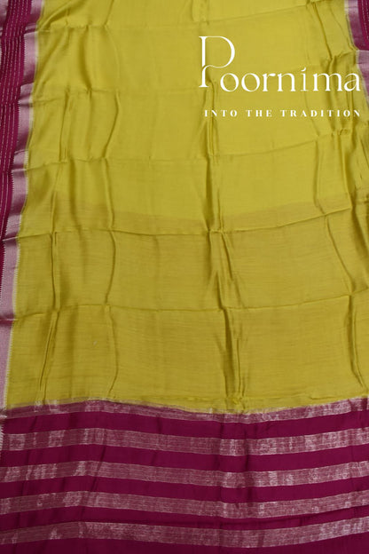 YELLOW- FANCY SAREE WITH BLOUSE PIECE