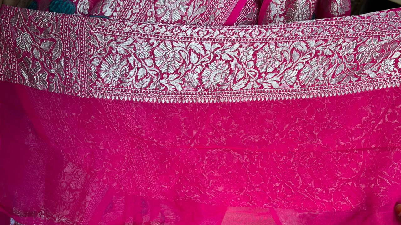 PURE BENARAS GEORGETTE SAREE