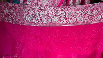 PURE BENARAS GEORGETTE SAREE