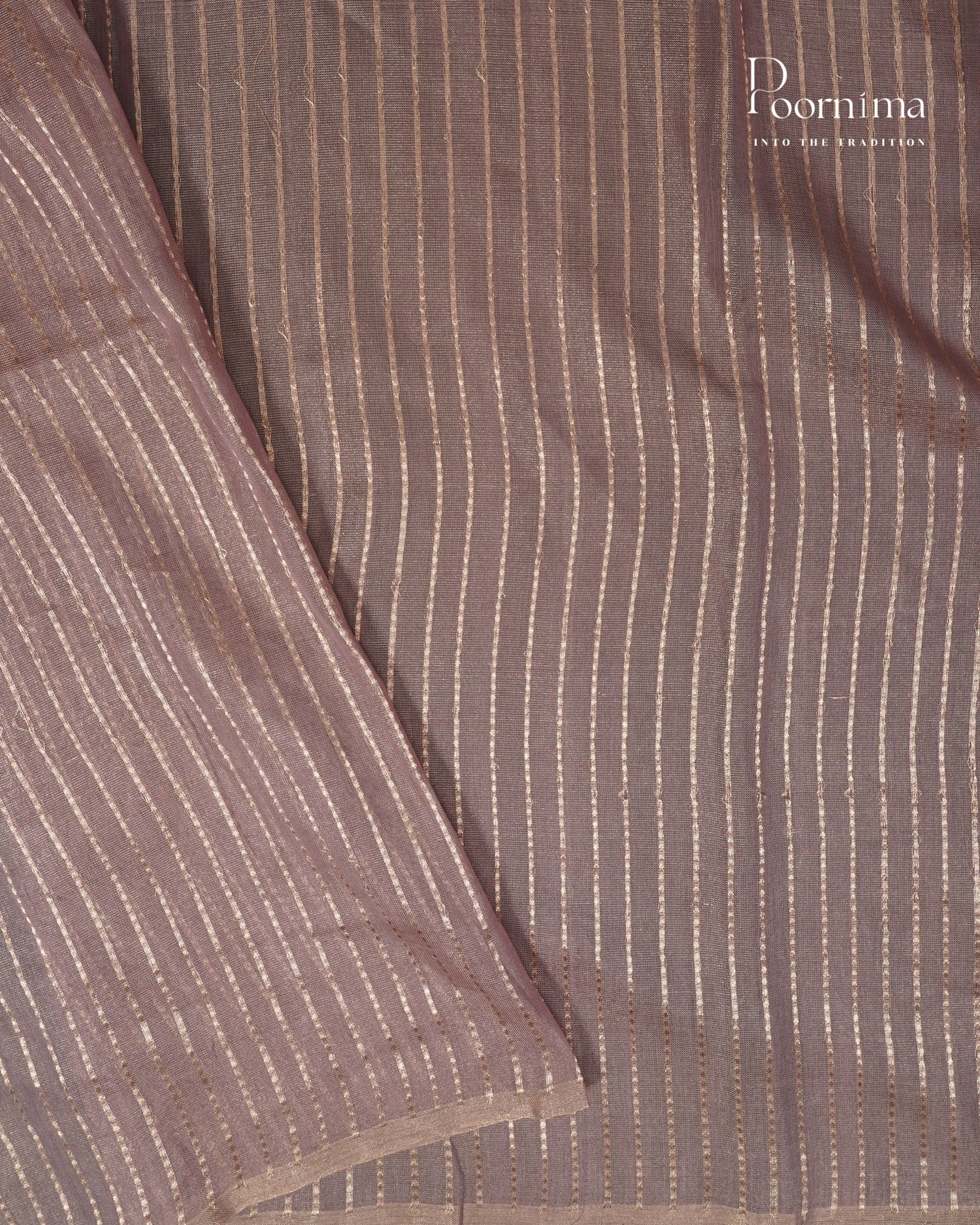 ONION PINK- CHANDERI TISSUE SAREE WITH WOVEN BUTTI ALL OVER