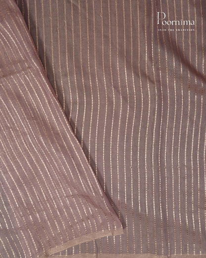 ONION PINK- CHANDERI TISSUE SAREE WITH WOVEN BUTTI ALL OVER