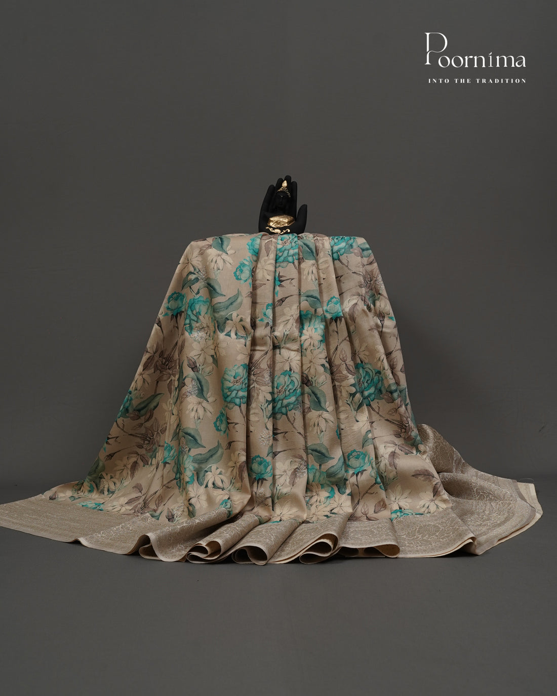 LIGHT GREY - PURE KATAN PATTU SAREE